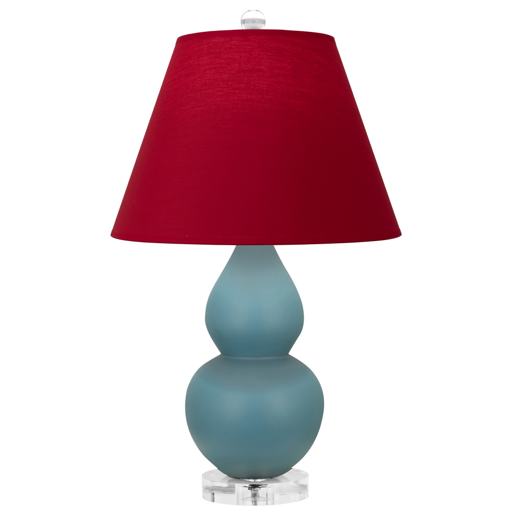 Matte Steel Blue Small Double Gourd Accent Lamp