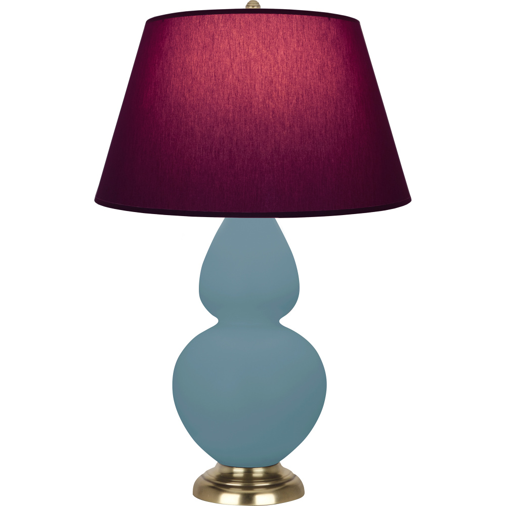 Matte Steel Blue Double Gourd Table Lamp
