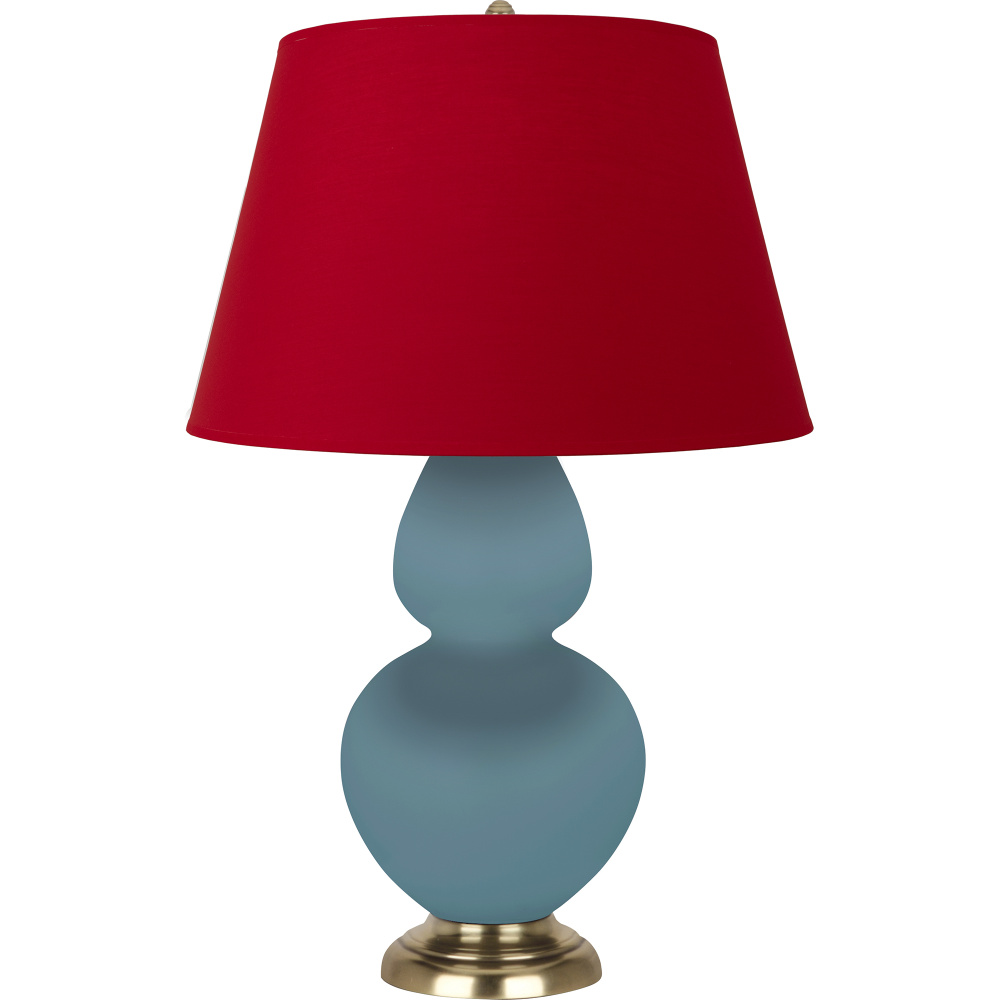 Matte Steel Blue Double Gourd Table Lamp