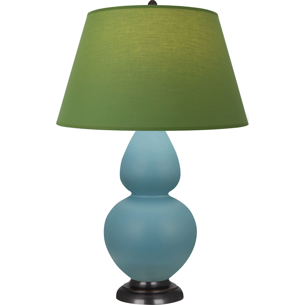 Matte Steel Blue Double Gourd Table Lamp
