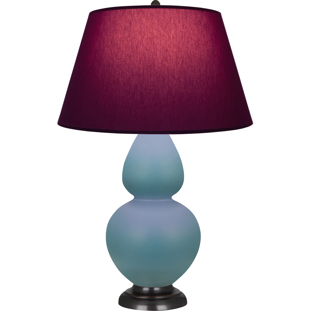 Matte Steel Blue Double Gourd Table Lamp