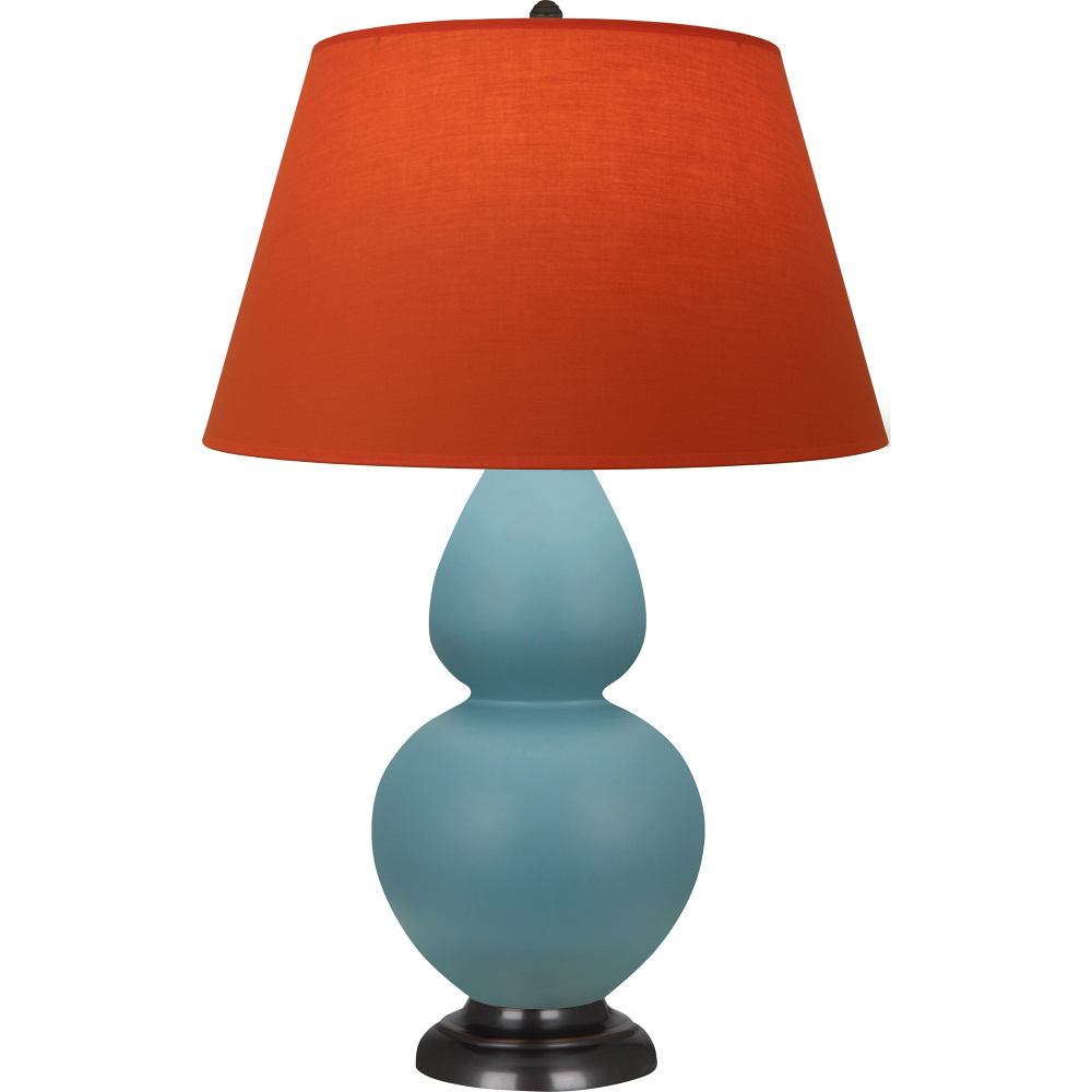 Matte Steel Blue Double Gourd Table Lamp