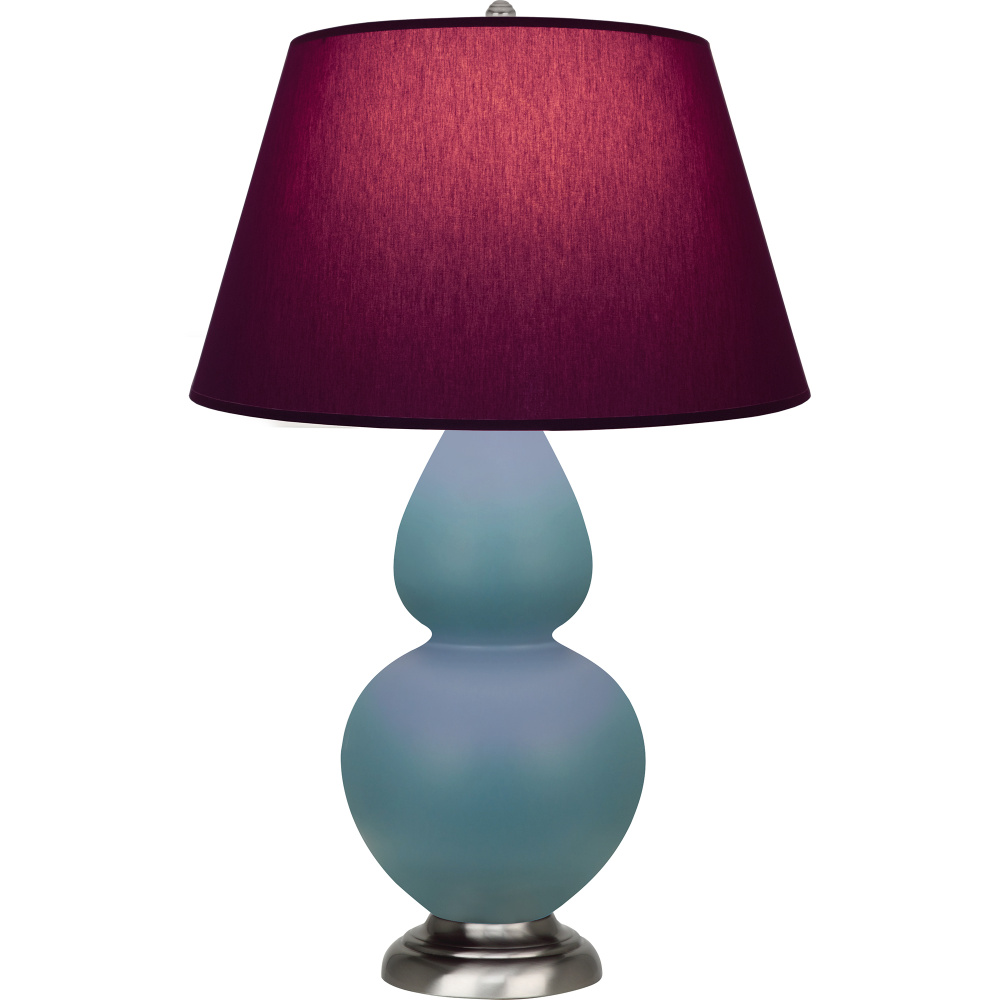 Matte Steel Blue Double Gourd Table Lamp