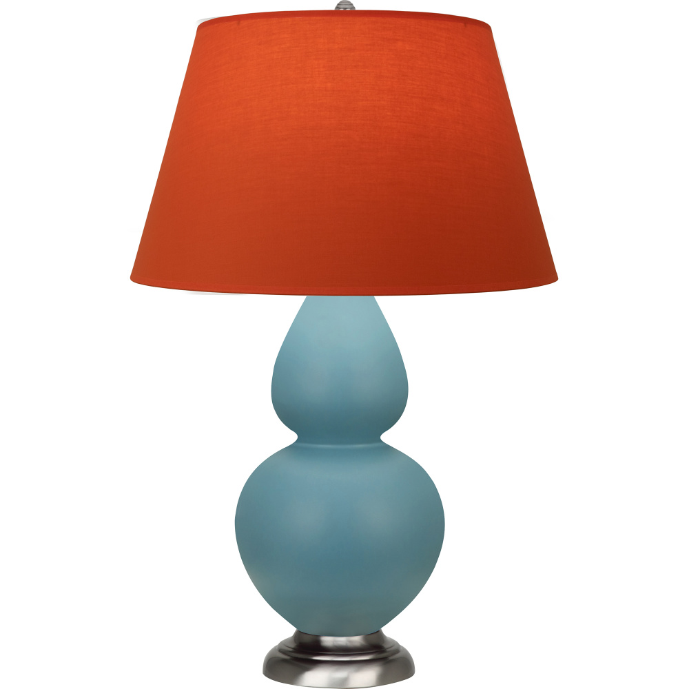 Matte Steel Blue Double Gourd Table Lamp