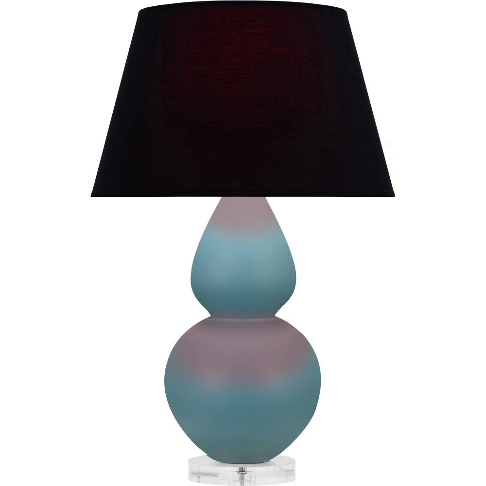 Matte Steel Blue Double Gourd Table Lamp