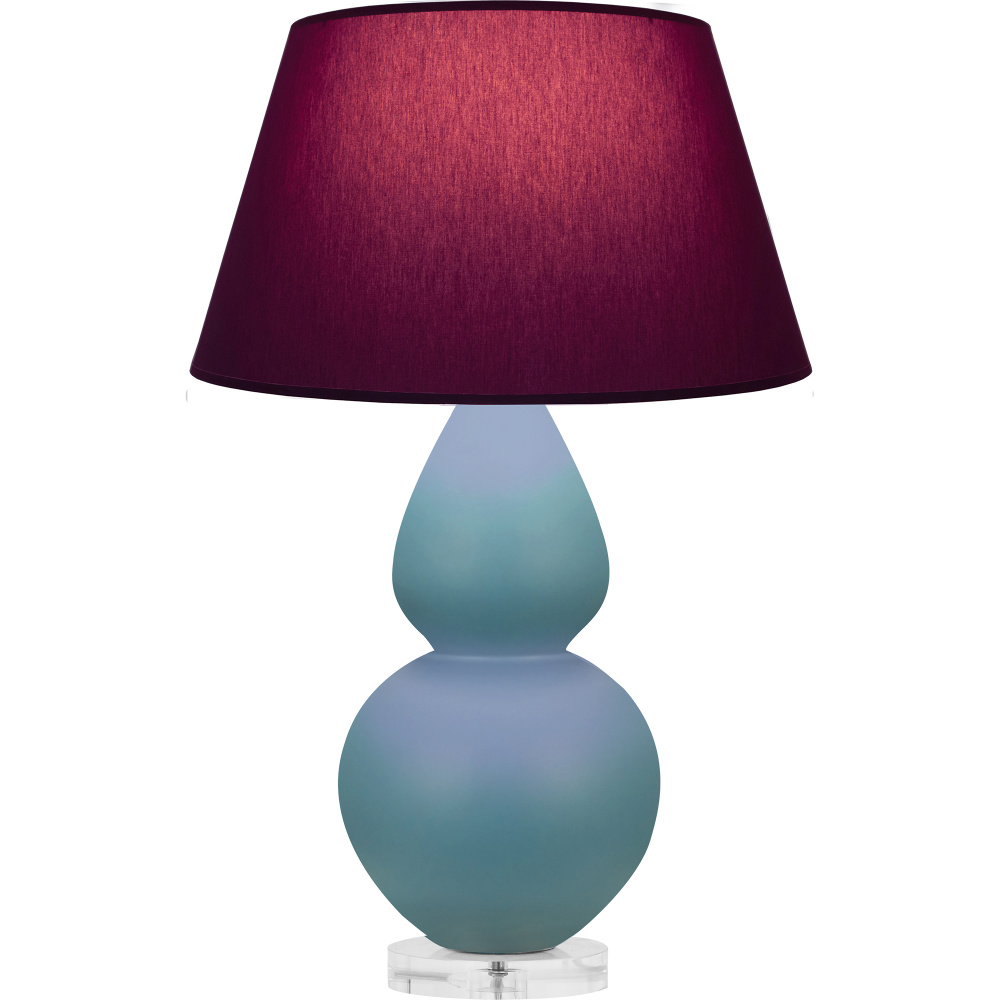 Matte Steel Blue Double Gourd Table Lamp