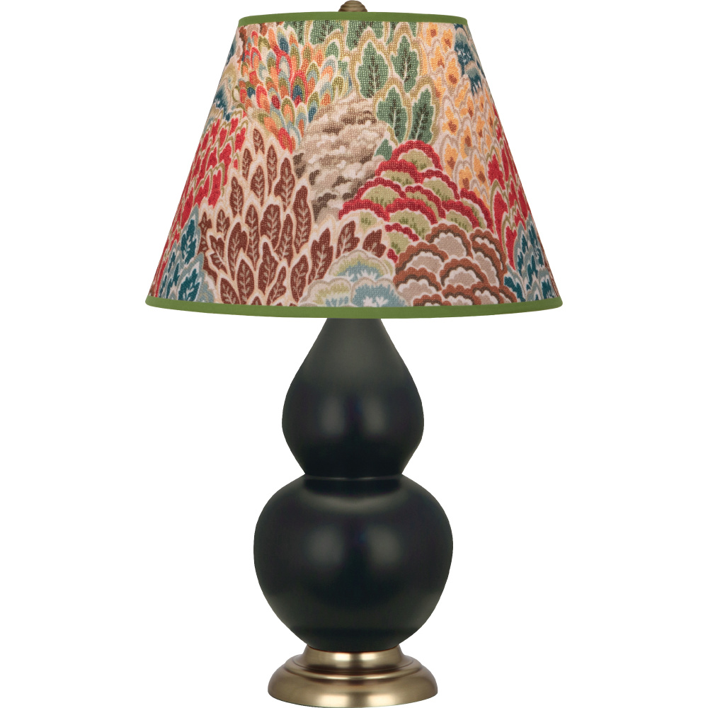 Matte Obsidian Small Double Gourd Accent Lamp