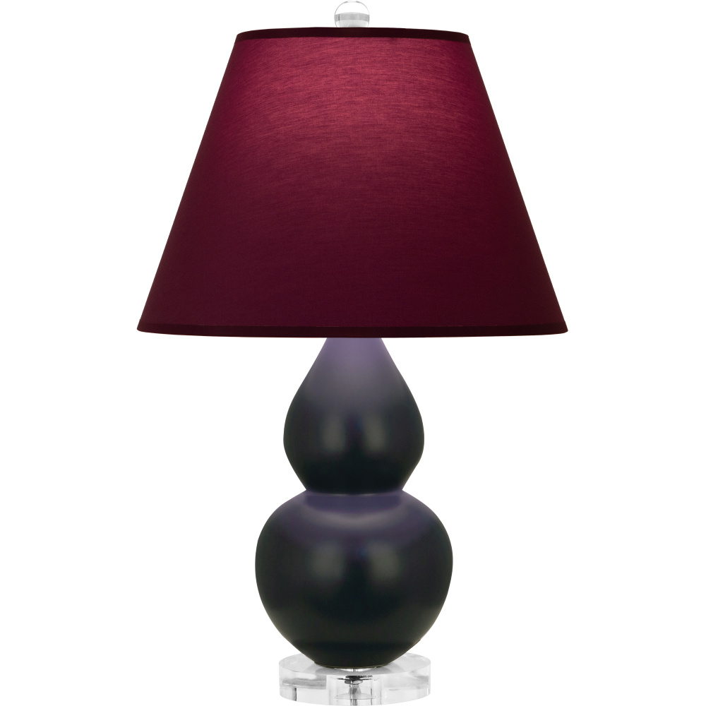 Matte Obsidian Small Double Gourd Accent Lamp