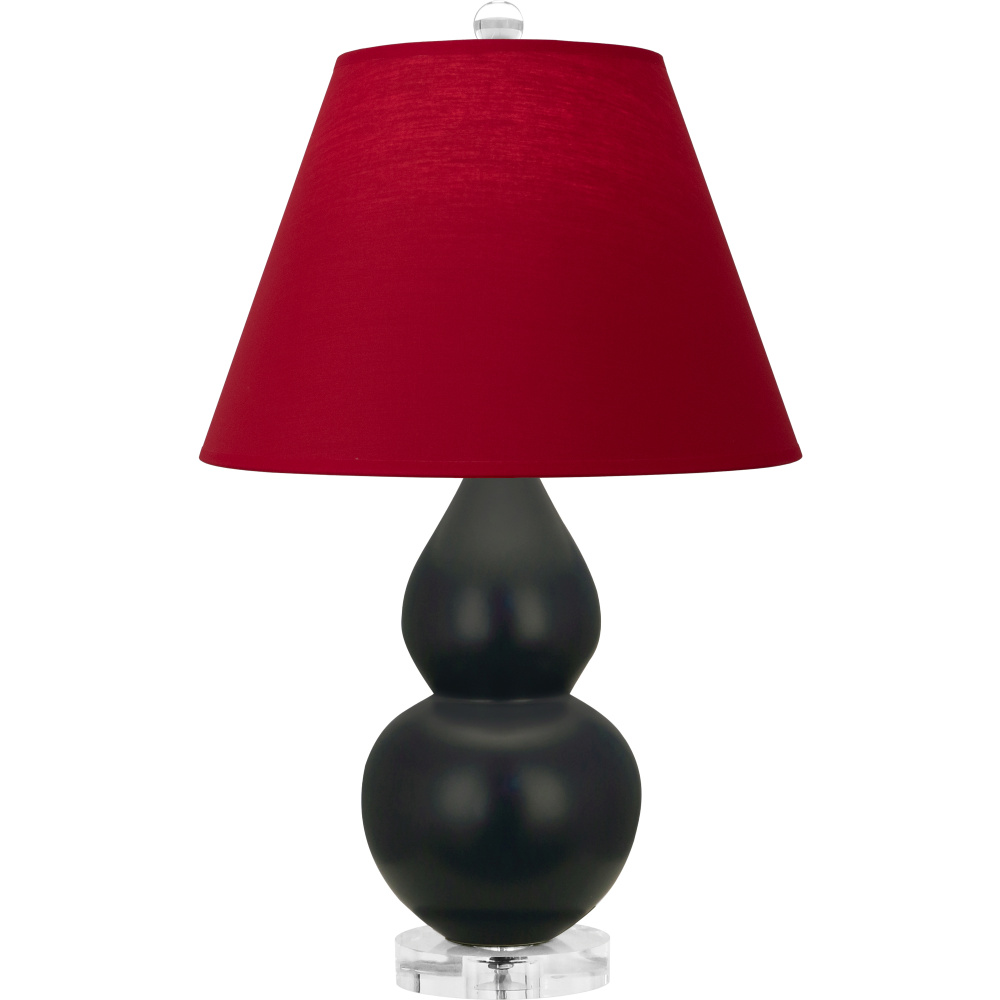 Matte Obsidian Small Double Gourd Accent Lamp