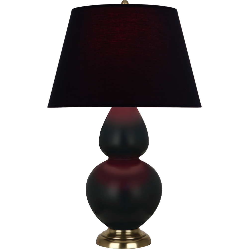 Matte Obsidian Double Gourd Table Lamp