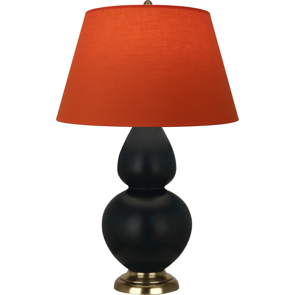 Matte Obsidian Double Gourd Table Lamp