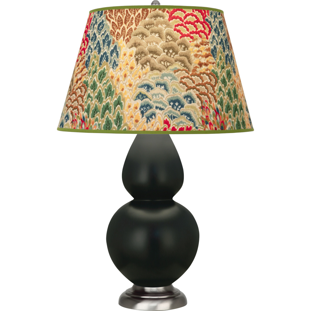 Matte Obsidian Double Gourd Table Lamp