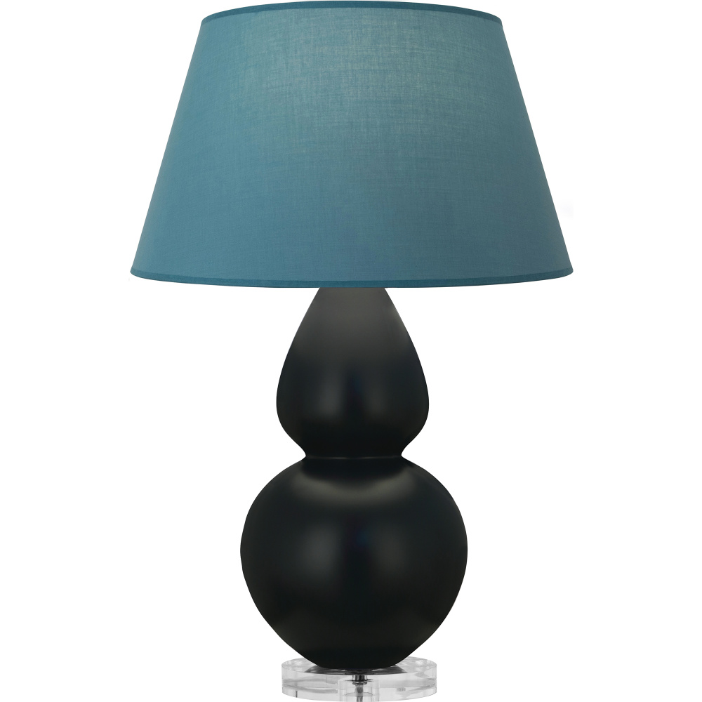 Matte Obsidian Double Gourd Table Lamp
