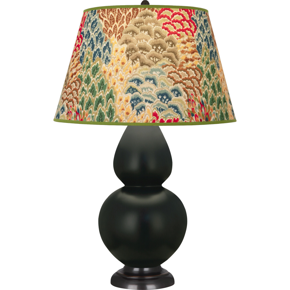 Matte Obsidian Double Gourd Table Lamp
