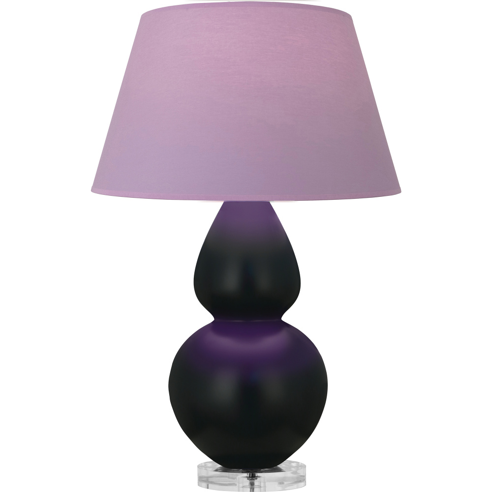 Matte Obsidian Double Gourd Table Lamp