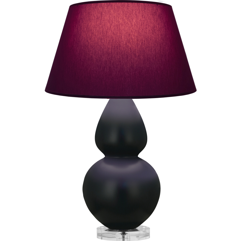 Matte Obsidian Double Gourd Table Lamp