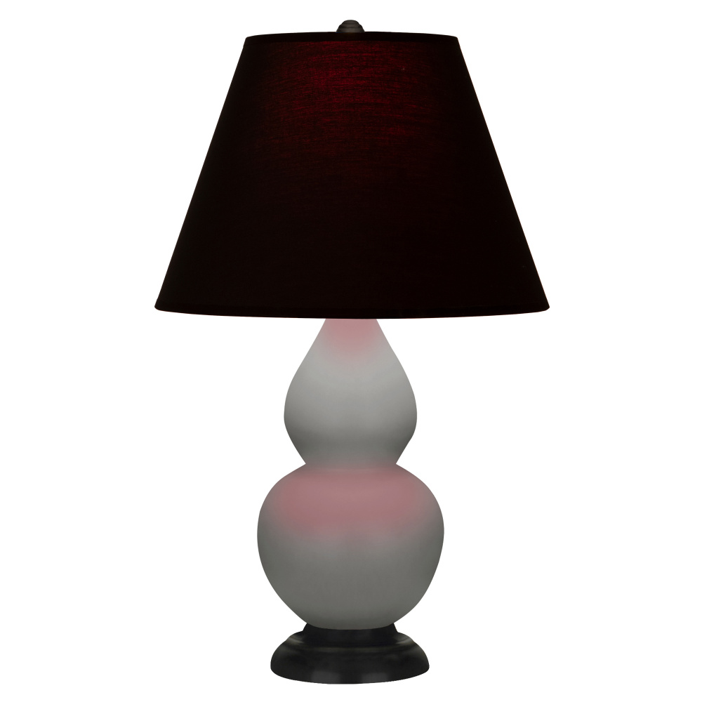 Matte Smokey Taupe Small Double Gourd Accent Lamp