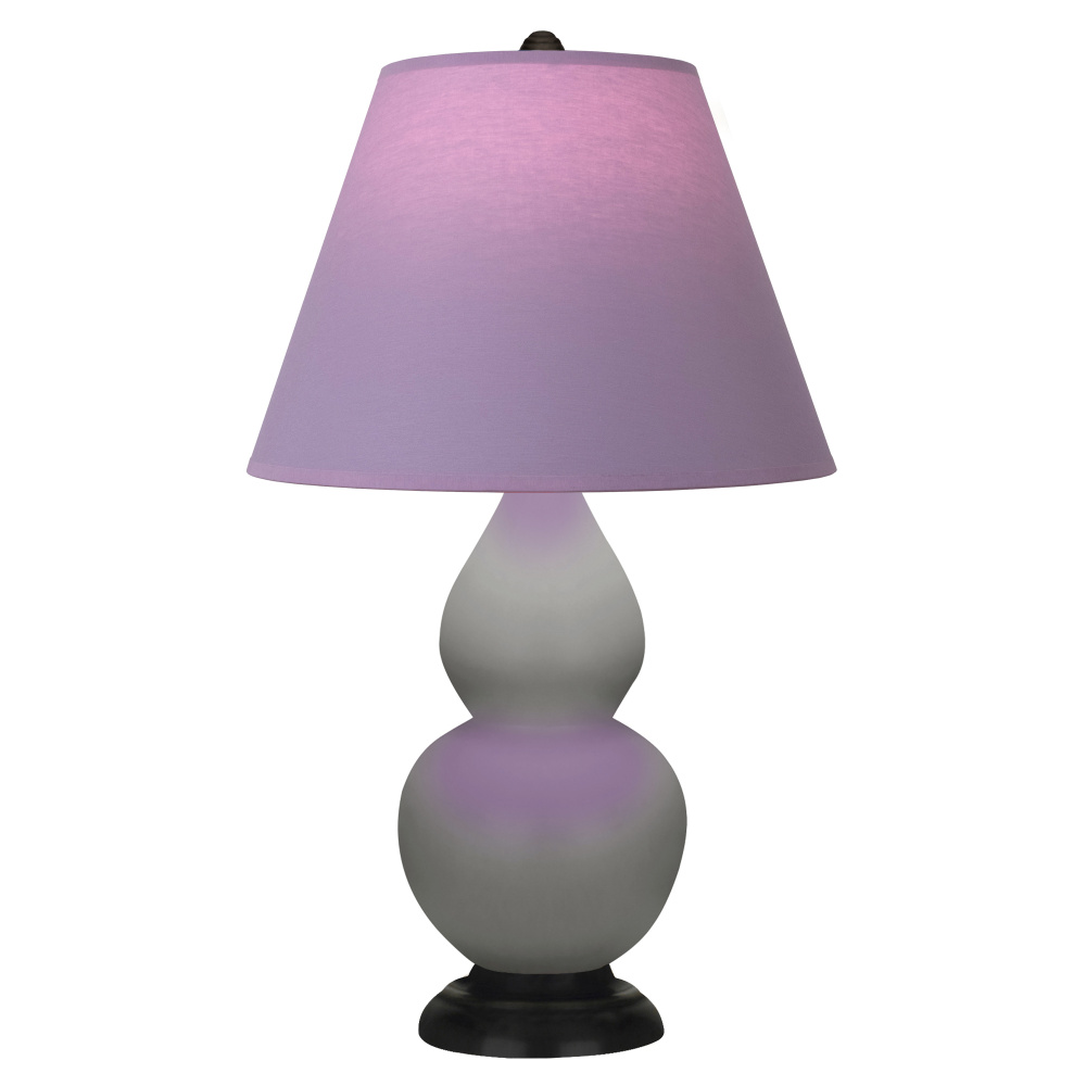 Matte Smokey Taupe Small Double Gourd Accent Lamp