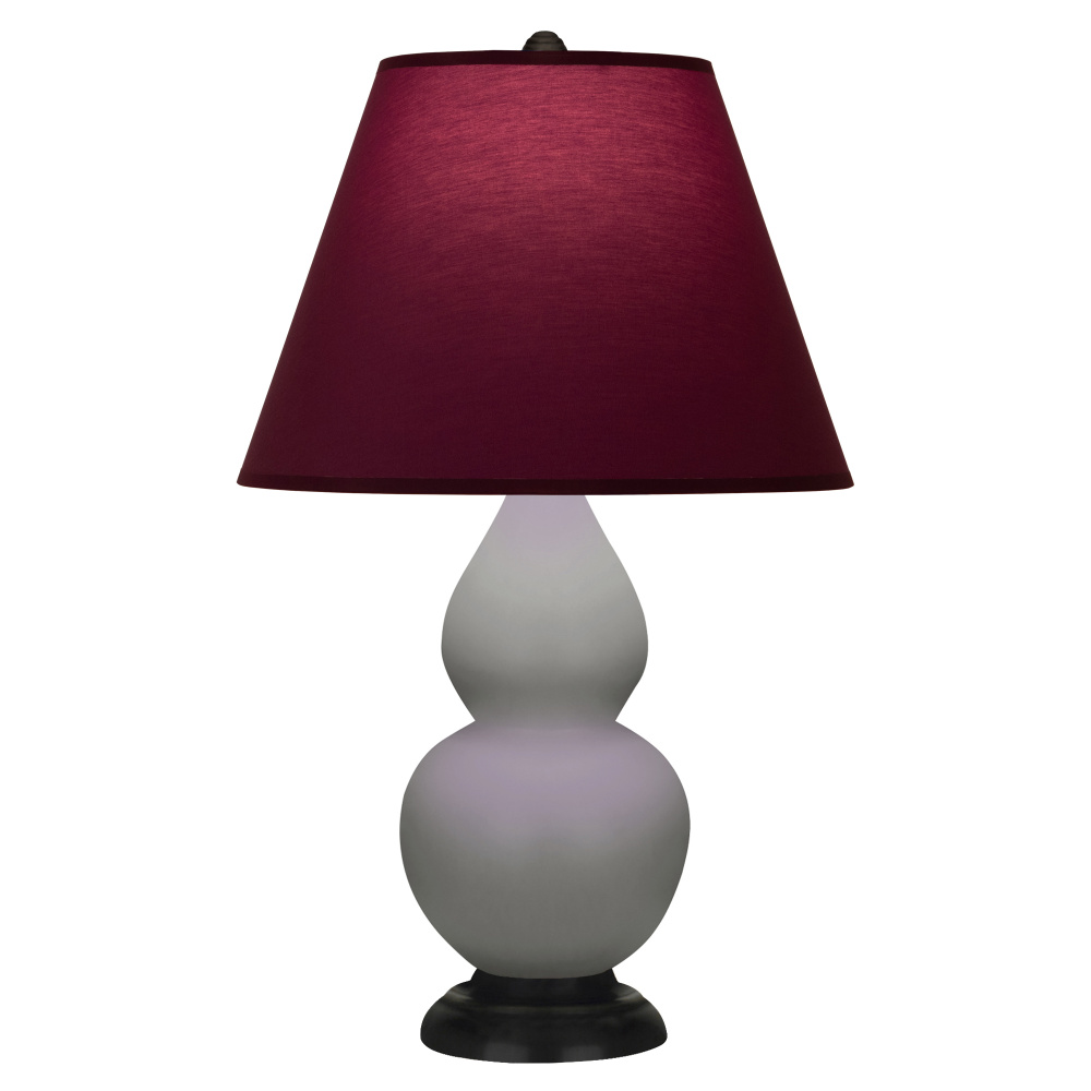 Matte Smokey Taupe Small Double Gourd Accent Lamp