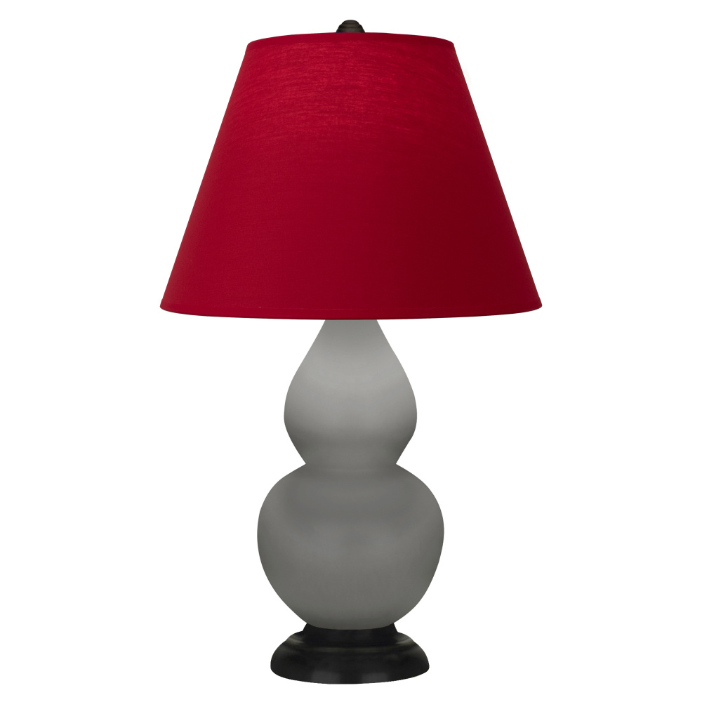 Matte Smokey Taupe Small Double Gourd Accent Lamp