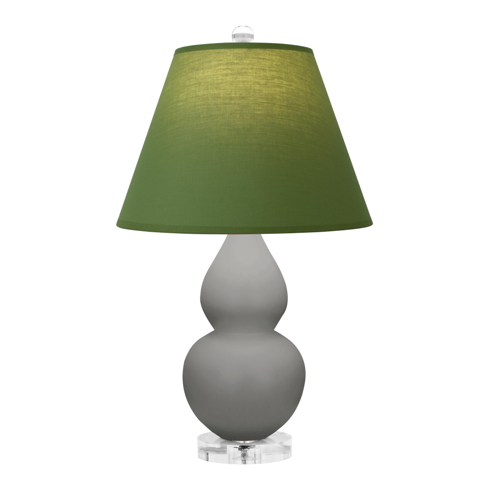Matte Smokey Taupe Small Double Gourd Accent Lamp