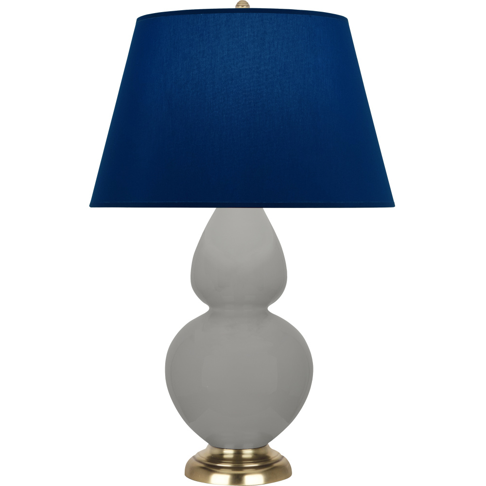 Matte Smokey Taupe Double Gourd Table Lamp