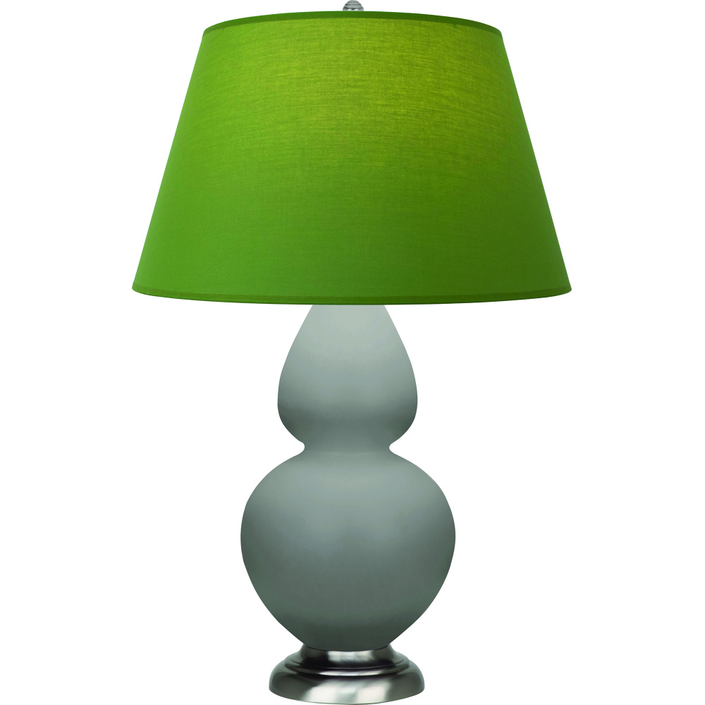 Matte Smokey Taupe Double Gourd Table Lamp