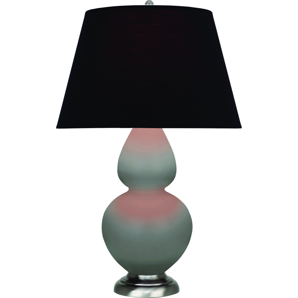 Matte Smokey Taupe Double Gourd Table Lamp