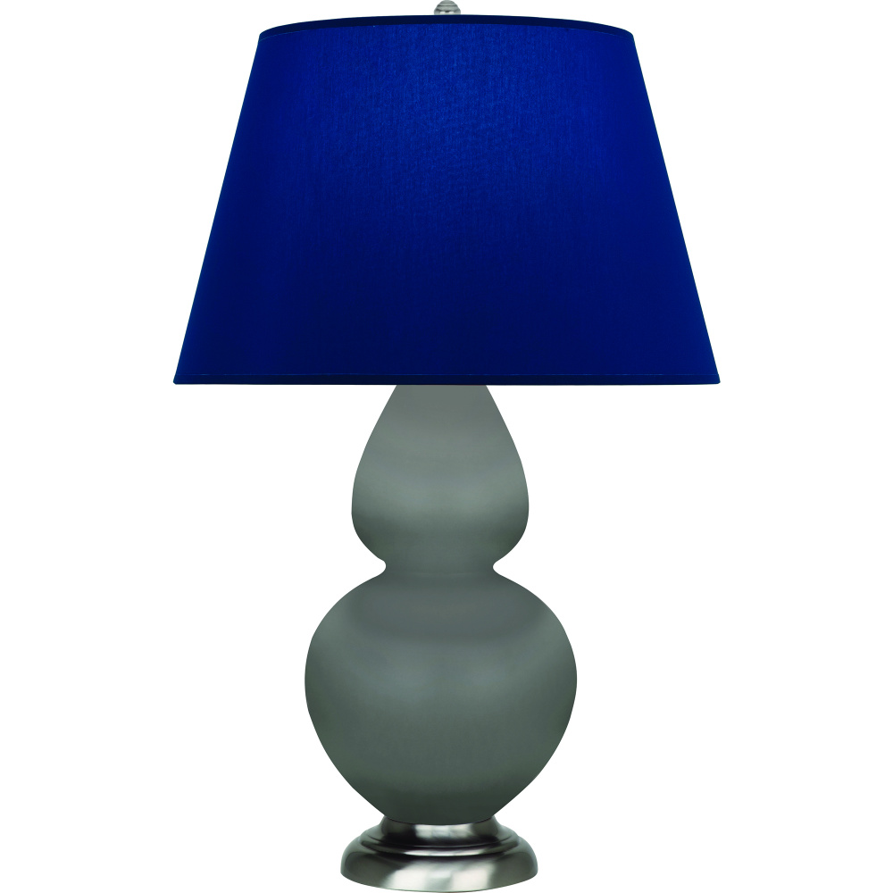 Matte Smokey Taupe Double Gourd Table Lamp
