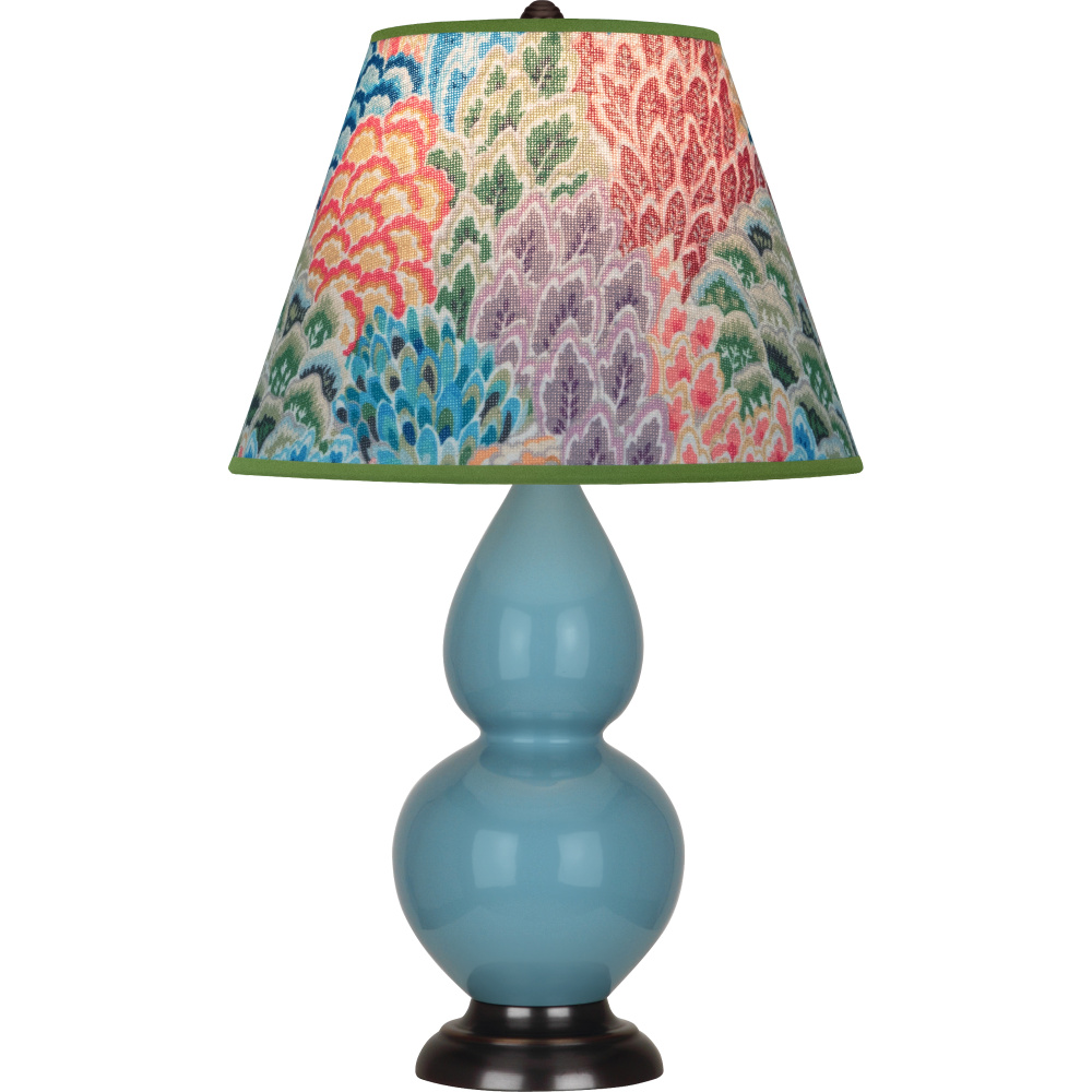 Steel Blue Small Double Gourd Accent Lamp