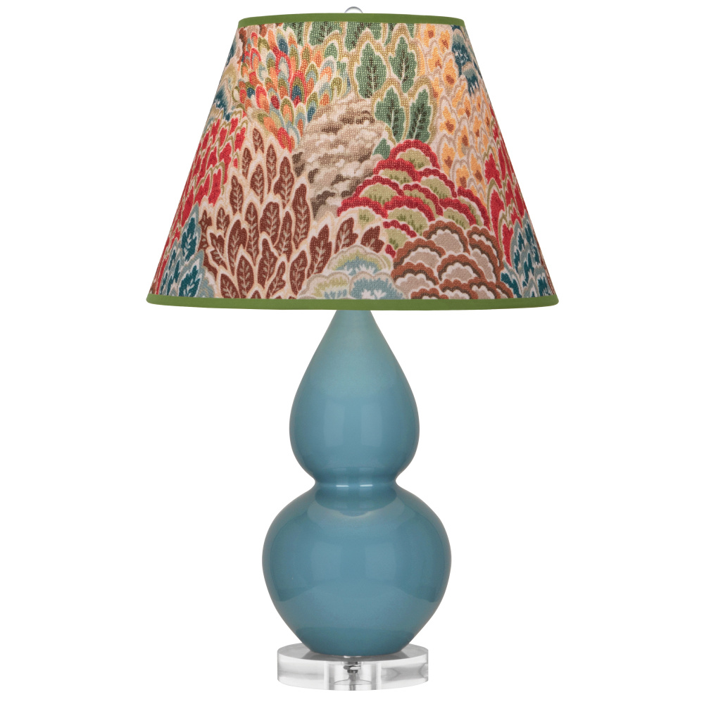 Steel Blue Small Double Gourd Accent Lamp
