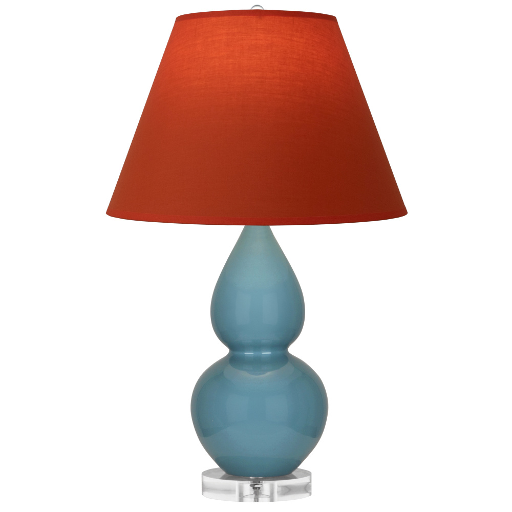Steel Blue Small Double Gourd Accent Lamp