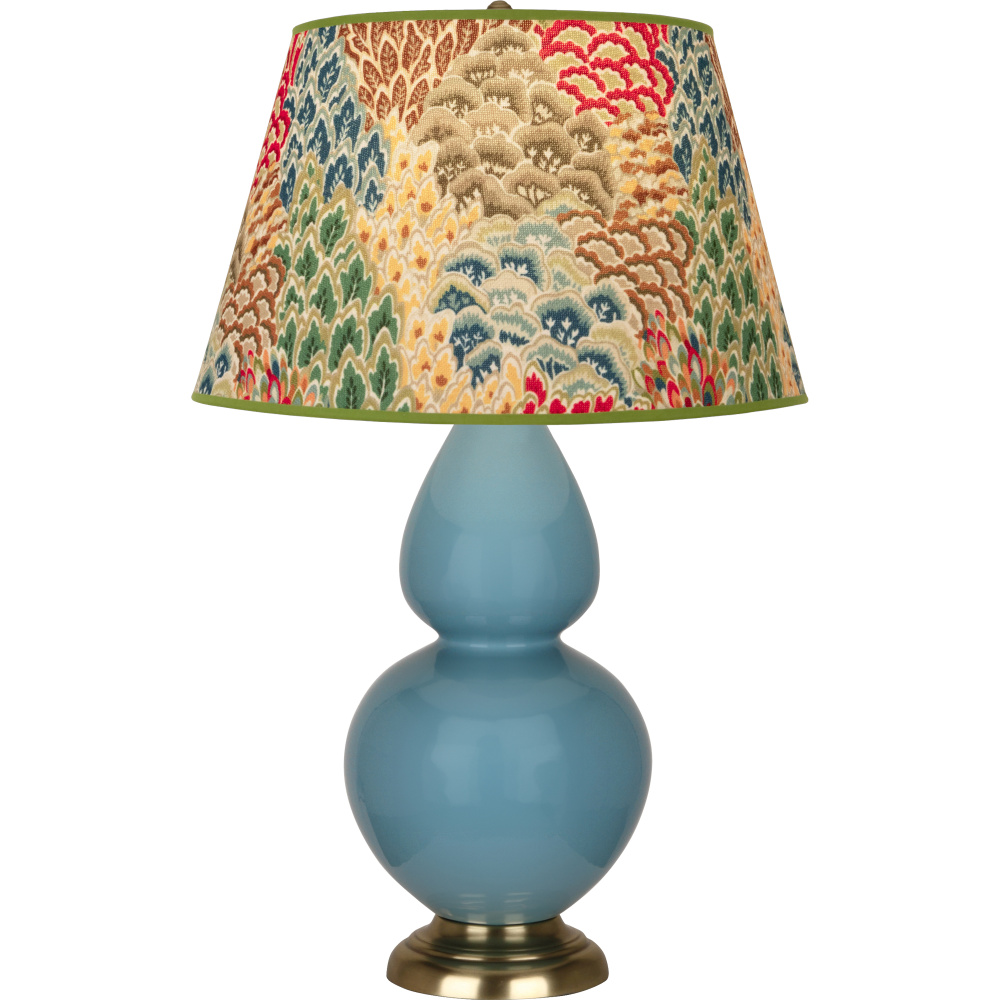 Steel Blue Double Gourd Table Lamp