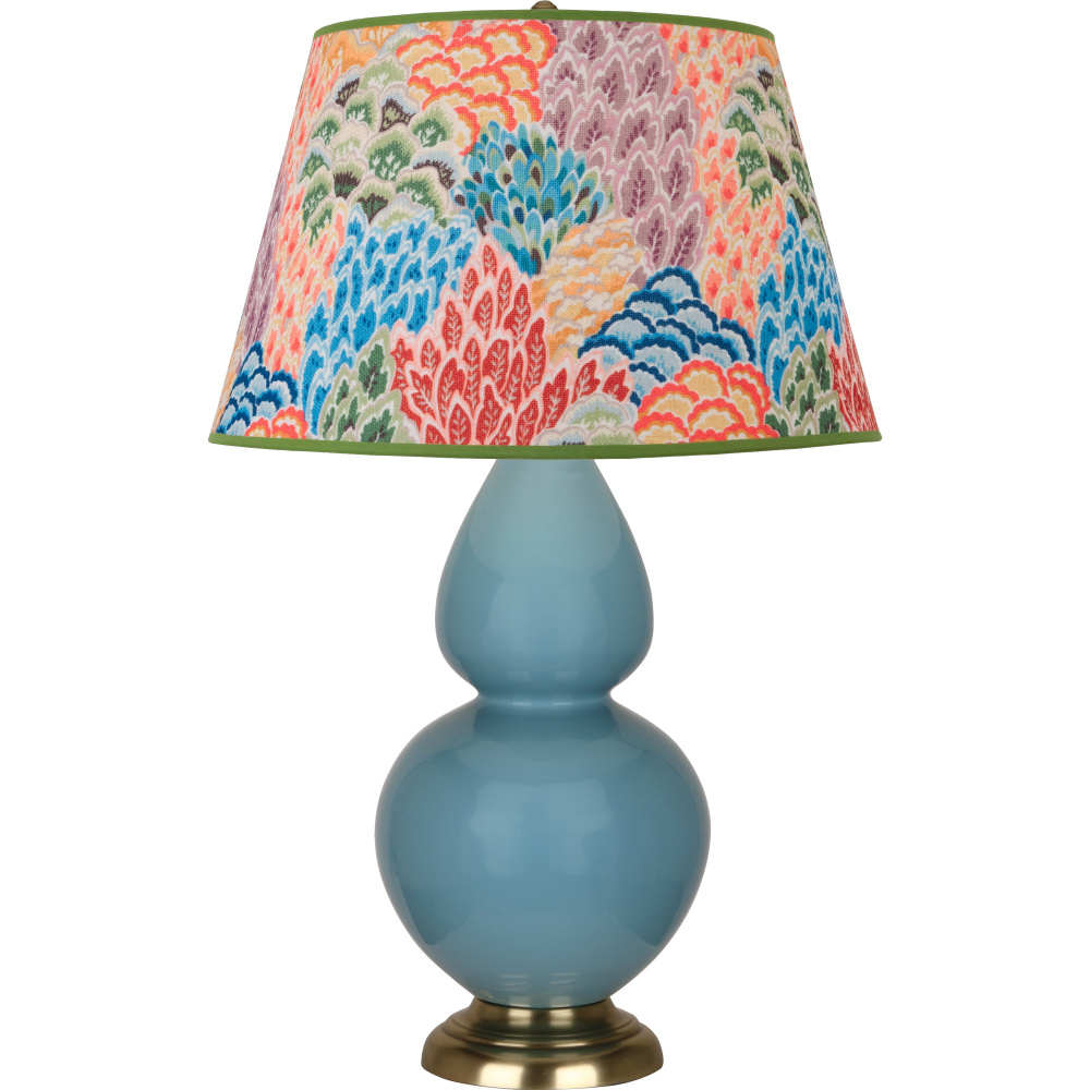 Steel Blue Double Gourd Table Lamp