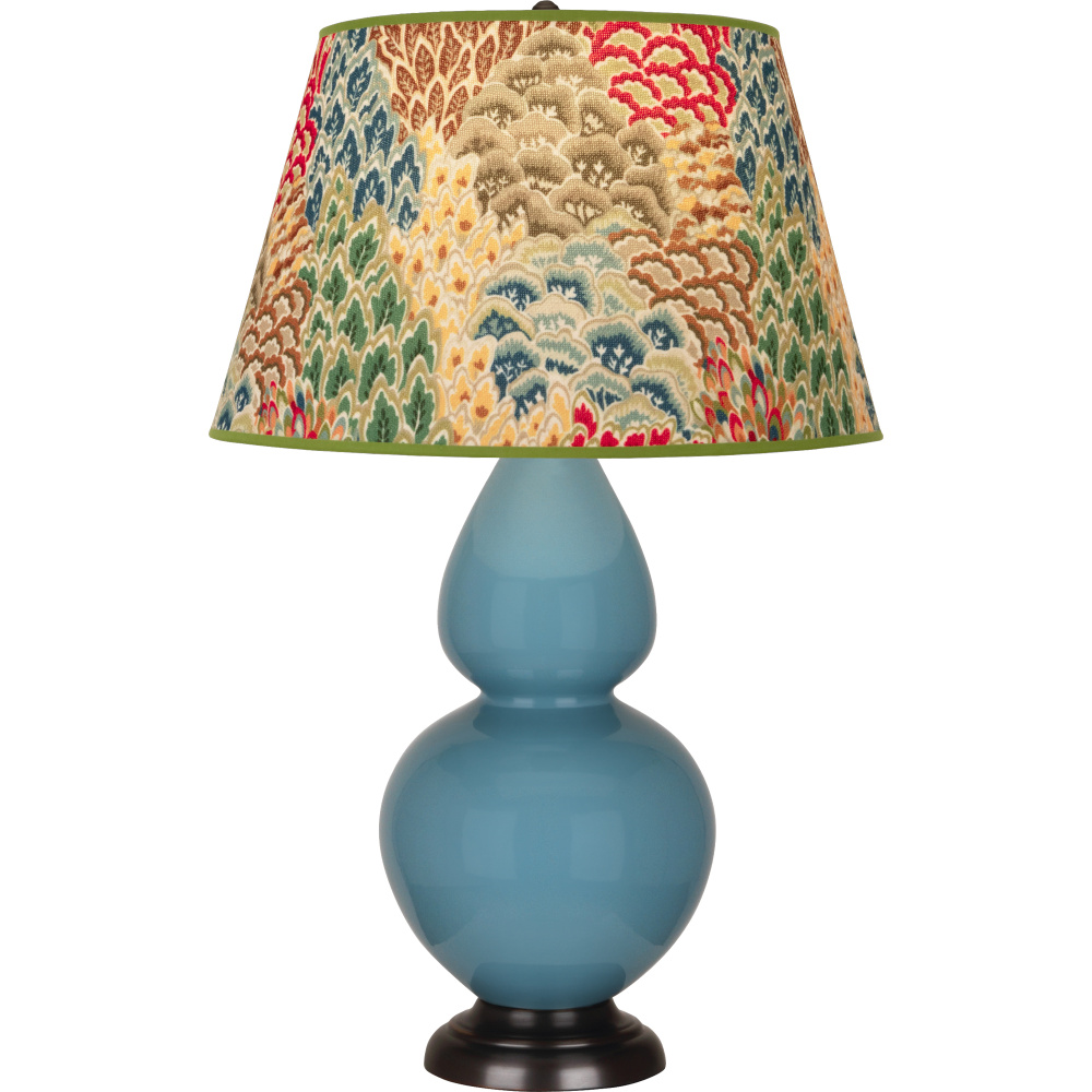 Steel Blue Double Gourd Table Lamp