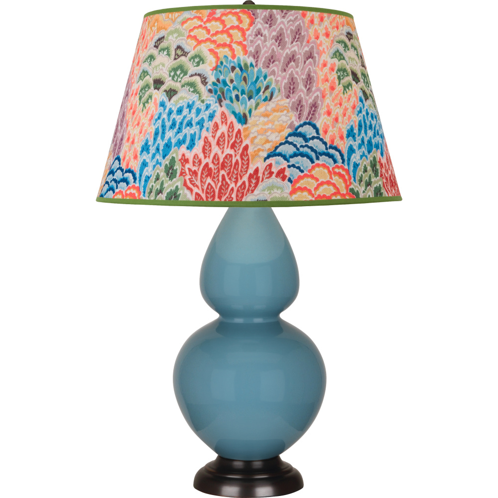 Steel Blue Double Gourd Table Lamp
