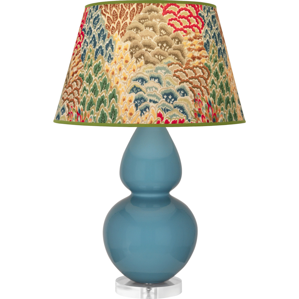 Steel Blue Double Gourd Table Lamp