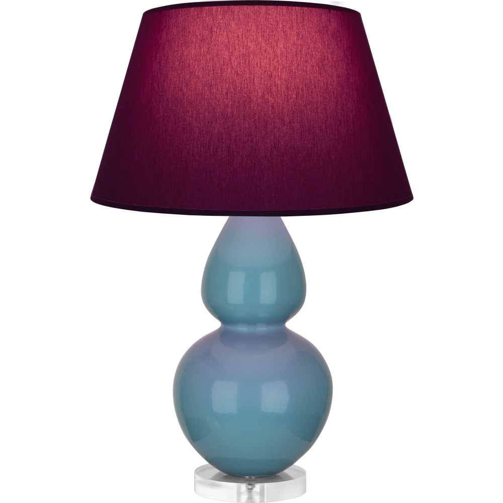 Steel Blue Double Gourd Table Lamp