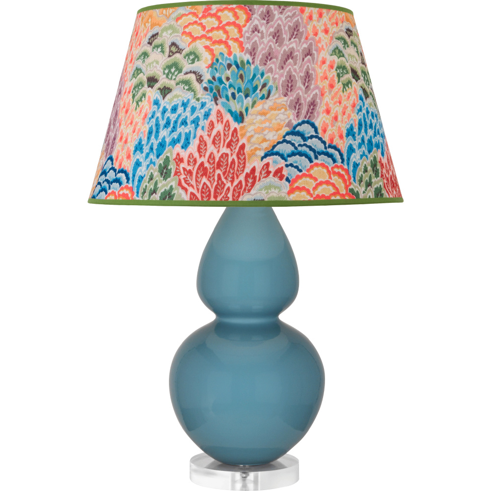 Steel Blue Double Gourd Table Lamp