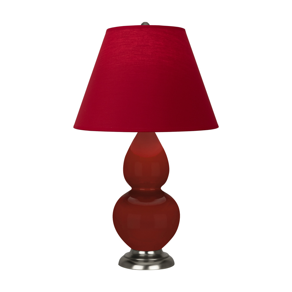 Oxblood Small Double Gourd Accent Lamp