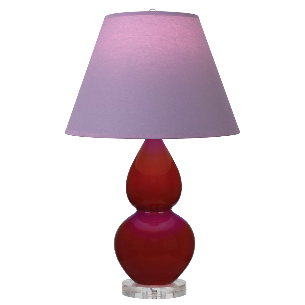 Oxblood Small Double Gourd Accent Lamp