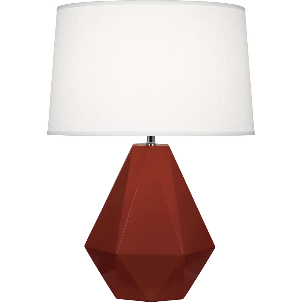 Oxblood Delta Table Lamp