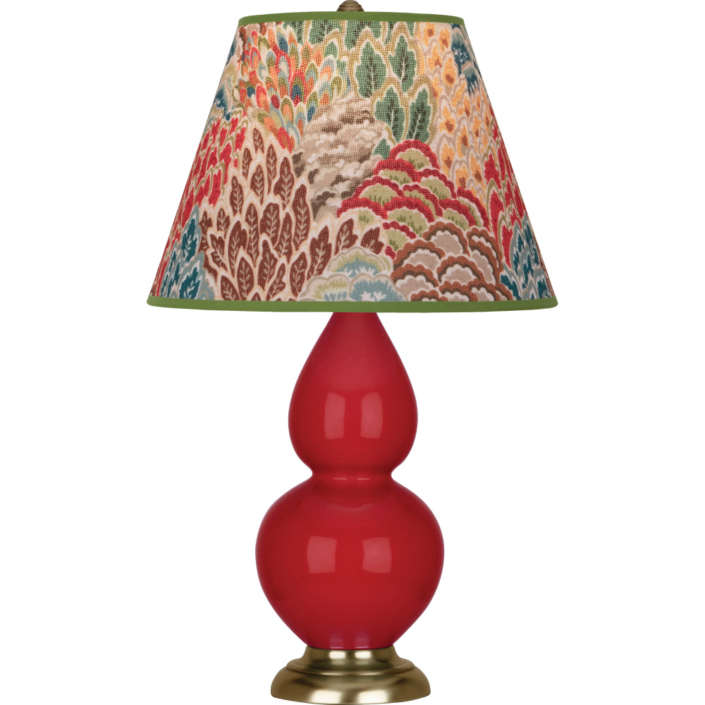 Ruby Red Small Double Gourd Accent Lamp