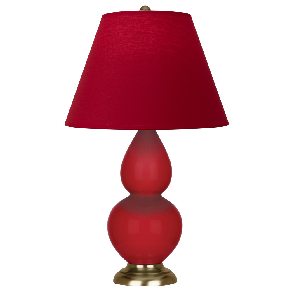 Ruby Red Small Double Gourd Accent Lamp