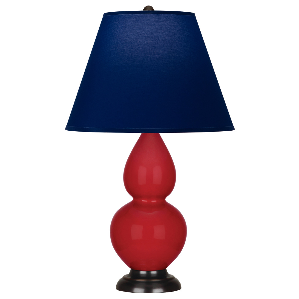 Ruby Red Small Double Gourd Accent Lamp
