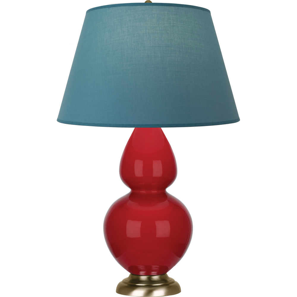 Ruby Red Double Gourd Table Lamp