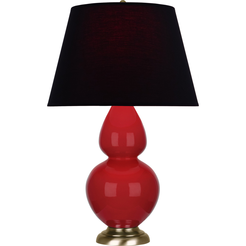 Ruby Red Double Gourd Table Lamp