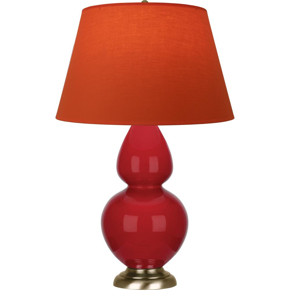 Ruby Red Double Gourd Table Lamp