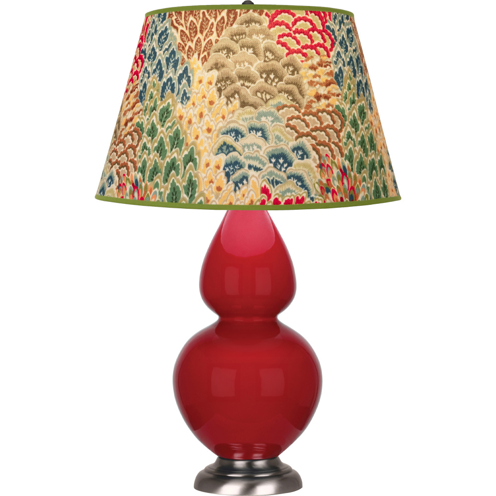 Ruby Red Double Gourd Table Lamp
