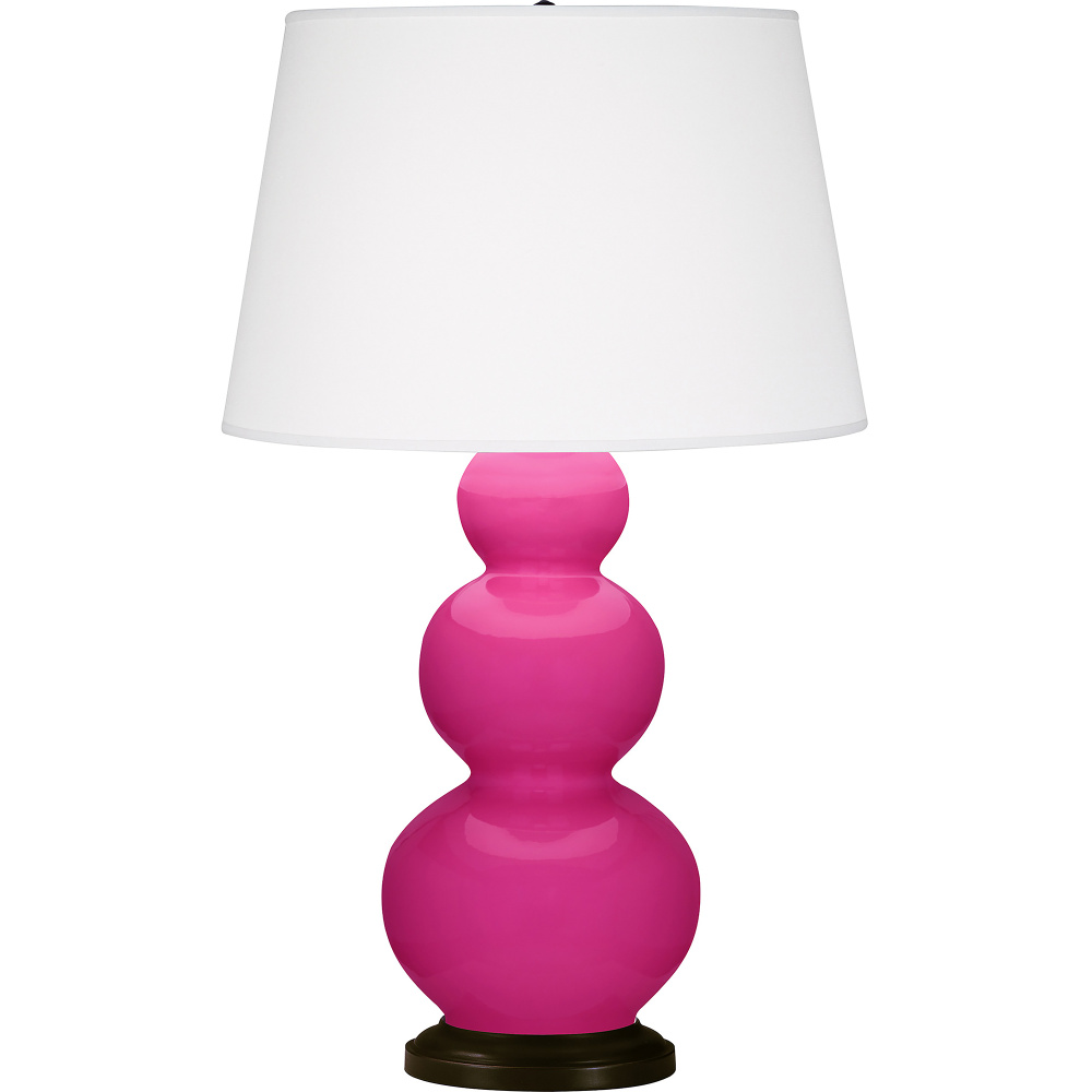 Razzle Rose Triple Gourd Table Lamp